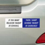 Atheïstische Bumpersticker (Op auto)