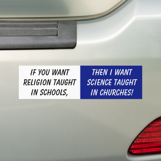Atheïstische Bumpersticker (Op auto)