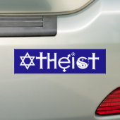 Atheïstische Bumpersticker (Op auto)
