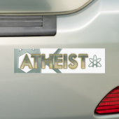Atheïstische Bumpersticker (Amerikaans atheïstisch (Op auto)