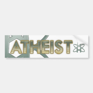 Atheïstische Bumpersticker (Amerikaans atheïstisch