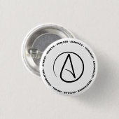 Atheïstische Button (Voorkant /achterkant)