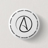 Atheïstische Button (Voorkant)