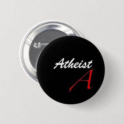 Atheïstische Button Badge (Voorkant /achterkant)