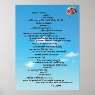 Atheïstische creatie poster