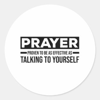 Atheïstische gezegden | atheïstische geschenken ronde sticker