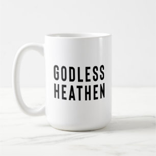 Atheïstische Gift, Godless Heathen, Gag Gift, Agno Koffiemok