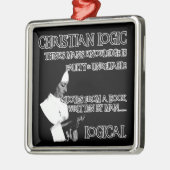 Atheïstische humor metalen ornament (Links)