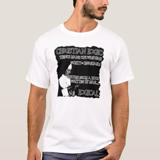 Atheïstische humor t-shirt (Voorkant)