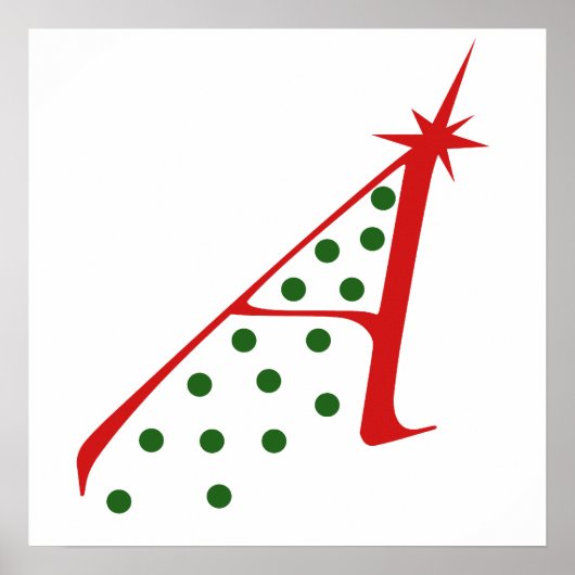 Atheïstische kerstboom poster (Voorkant)