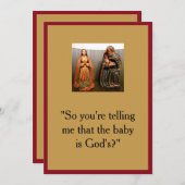 Atheïstische kerstkaart 1 (Voorkant / Achterkant)