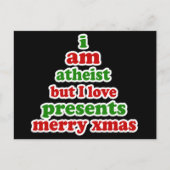 Atheïstische Kerstmis Feestdagenkaart (Voorkant)