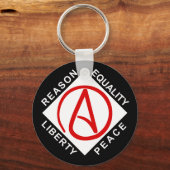 Atheïstische logo sleutelhanger (Voorkant)