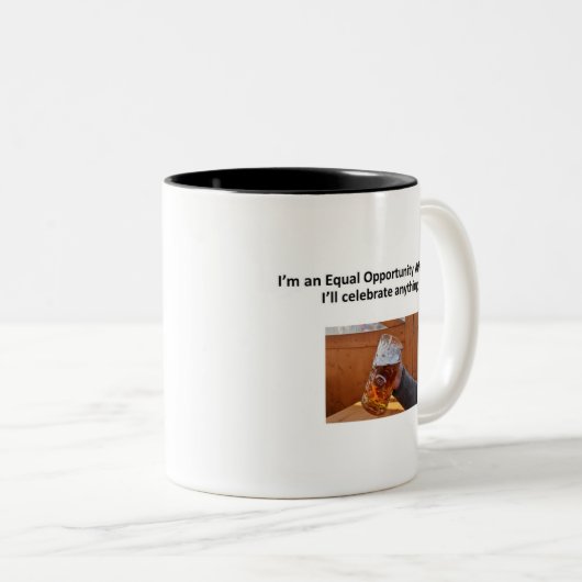 Atheïstische mok voor gelijke kansen (Voorkant rechts)