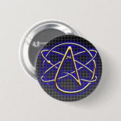 Atheïstische pin ronde button 5,7 cm (Voorkant /achterkant)