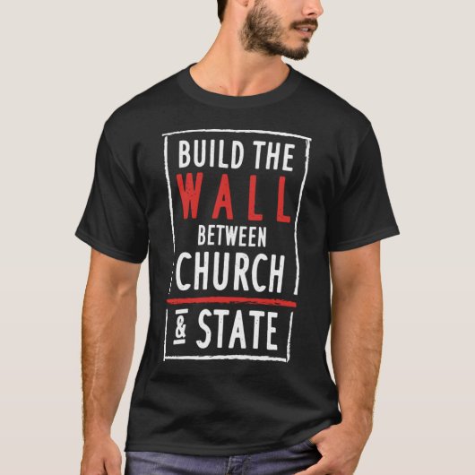 Atheïstische Quote Secularisatie T-shirt (Voorkant)