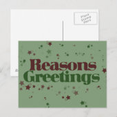 Atheïstische redenen groeten briefkaart (Voorkant / Achterkant)