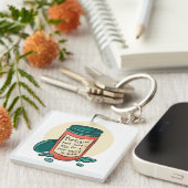 Atheïstische religieuze pillen sleutelhanger (Voorkant Rechts)