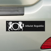 Atheïstische Republiek Bumpersticker (Op auto)
