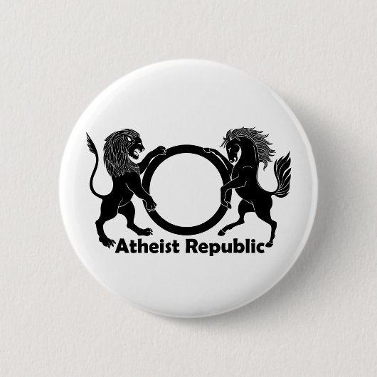 Atheïstische Republiek Ronde Button 5,7 Cm (Voorkant)