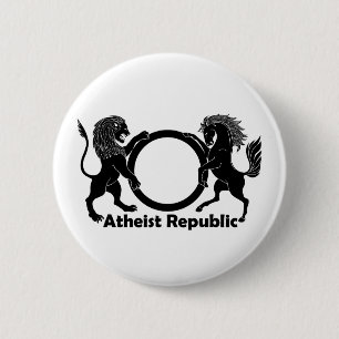 Atheïstische Republiek Ronde Button 5,7 Cm