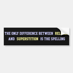 Atheïstische Spreuk Bumpersticker