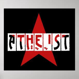 Atheïstische ster poster