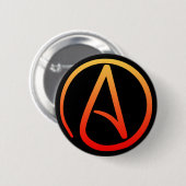 Atheïstische Symbool-Button Ronde Button 5,7 Cm (Voorkant /achterkant)