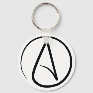 Atheïstische Symbool-Sleutelhanger Sleutelhanger