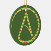 Atheïstische symboolstructuur keramisch ornament (Rechts)