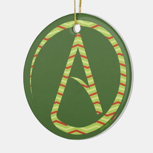 Atheïstische symboolstructuur keramisch ornament (Links)