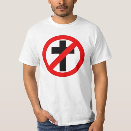 Atheïstische T-Shirt tegen religie (Voorkant)