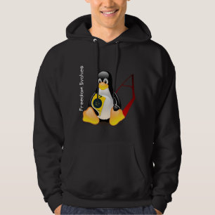 Atheïstische Tux (Vrijheidsgolven) Hoodie