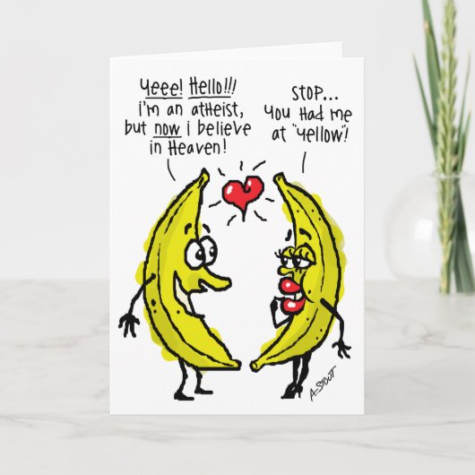 Atheïstische VALENTIJNSDAG - Feestdagen Kaart (Voorkant)