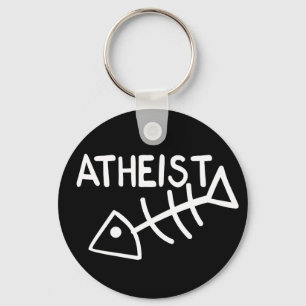Atheïstische vis sleutelhanger