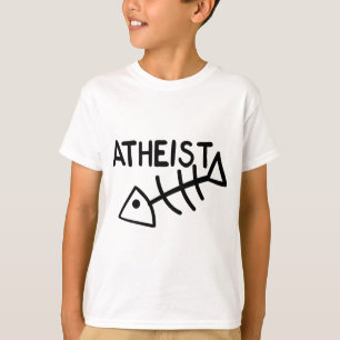 Atheïstische vis t-shirt