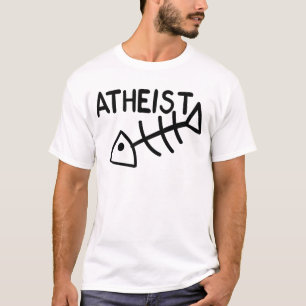 Atheïstische vis t-shirt