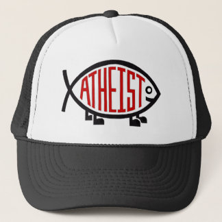 Atheïstische vis trucker pet