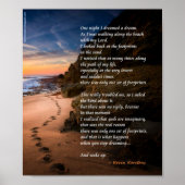 Atheïstische voetafdrukken poster (Voorkant)