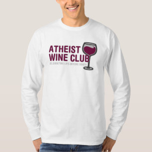 Atheïstische wijnclub t-shirt