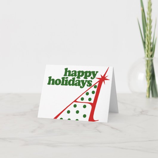 Atheïstische wiskundige boom feestdagen kaart (Voorkant)