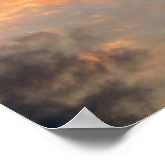 atheïstische wolken poster (Hoek)