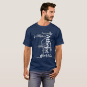 atheïstische woordwolk t-shirt (Voorkant volledig)