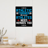 Atheletic Trainer omdat Athleten Poster (Keuken)
