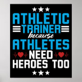 Atheletic Trainer omdat Athleten Poster (Voorkant)