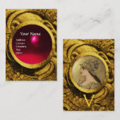 ATHENA AND FIGHTS MONOGRAM, Red Ruby Visitekaartje (Voorkant / Achterkant)