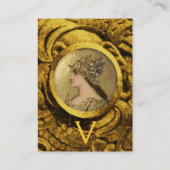 ATHENA AND FIGHTS MONOGRAM, Red Ruby Visitekaartje (Achterkant)