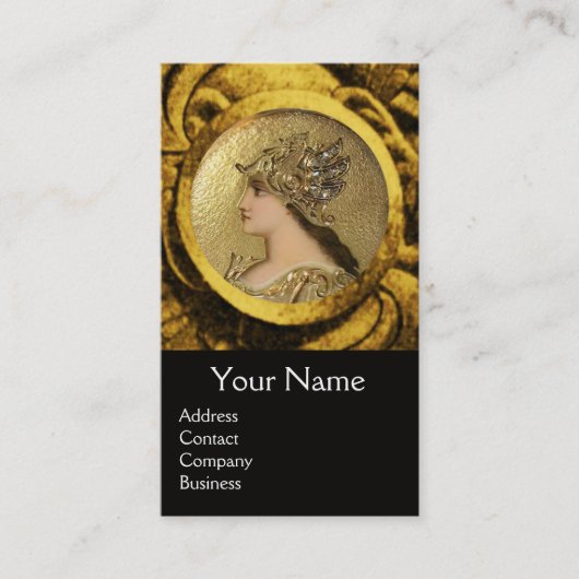 ATHENA AND FIGHTS MONOGRAM, Red Ruby Visitekaartje (Voorkant)