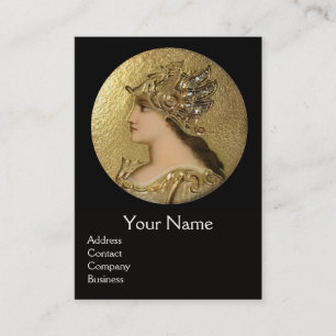 ATHENA AND FIGHTS MONOGRAM, Red Ruby Visitekaartje