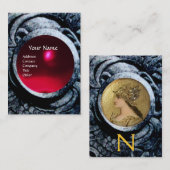 ATHENA AND FIGHTS MONOGRAM, Red Ruby Visitekaartje (Voorkant / Achterkant)